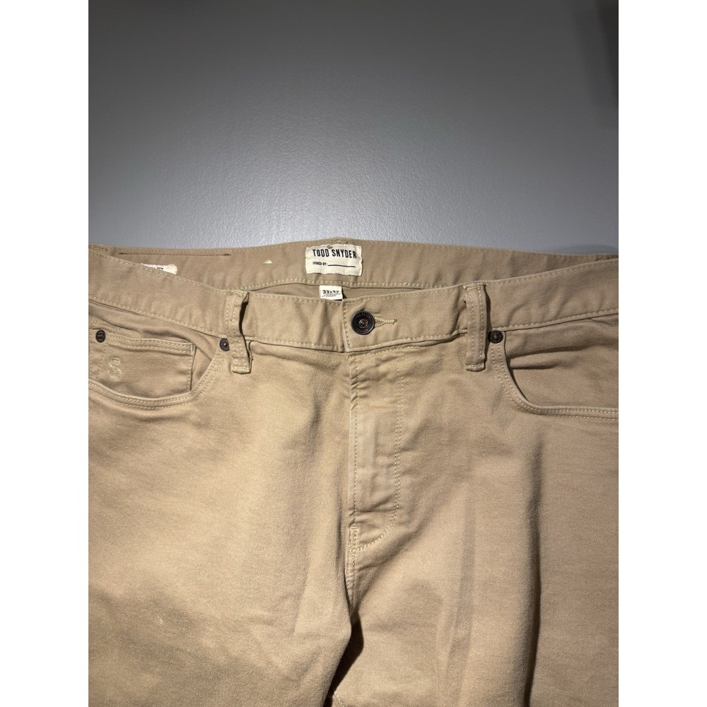 Todd Snyder Slim Fit 5-Pocket Chino Casual Khaki 33x32